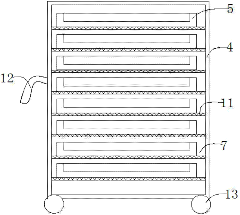 Pueraria lobata particle drying device