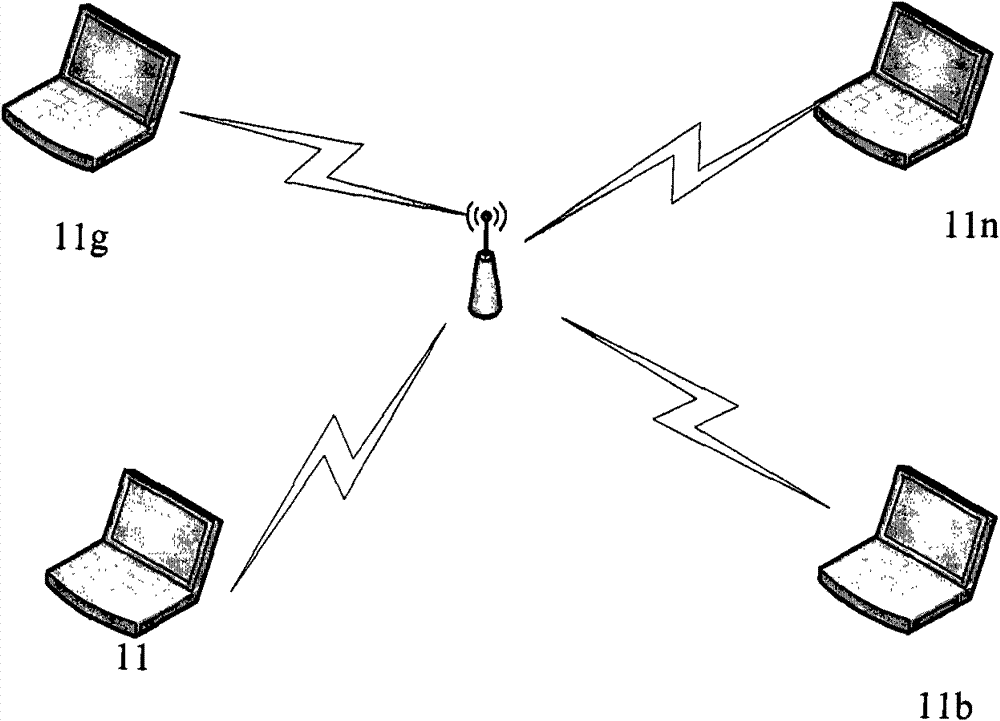 Method for transmitting downlink data in wireless network and wireless access equipment