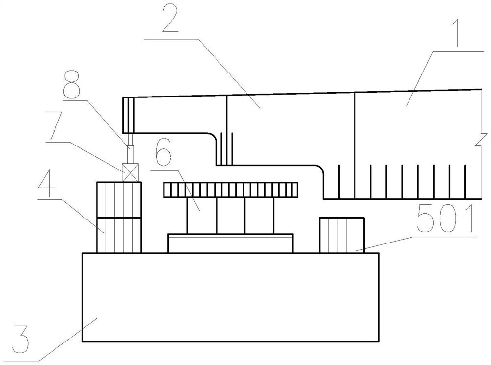 Long cantilever upper pier structure and method for medium and long span steel beam incremental launching construction