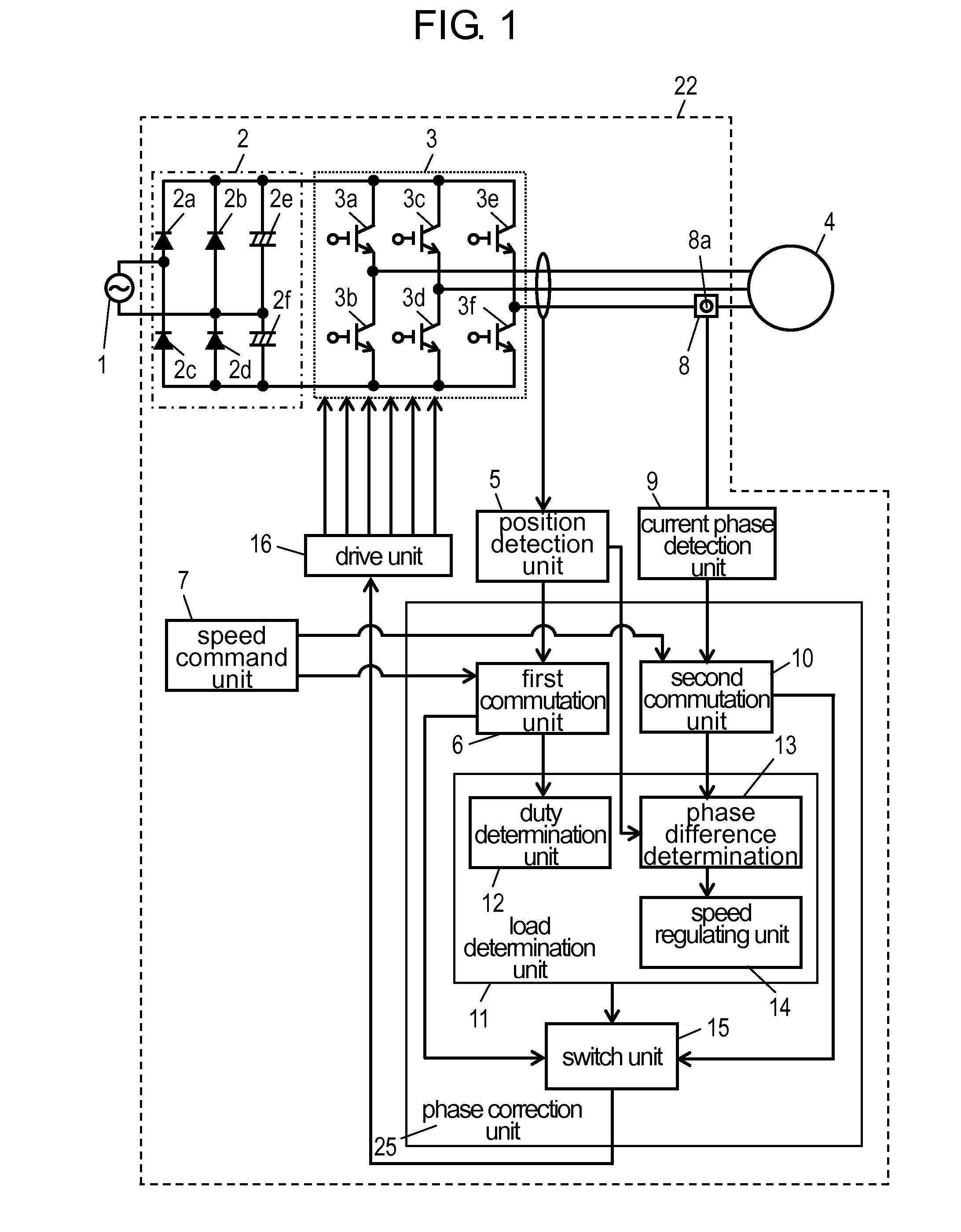 Motor drive device, and compressor and refrigerator using same