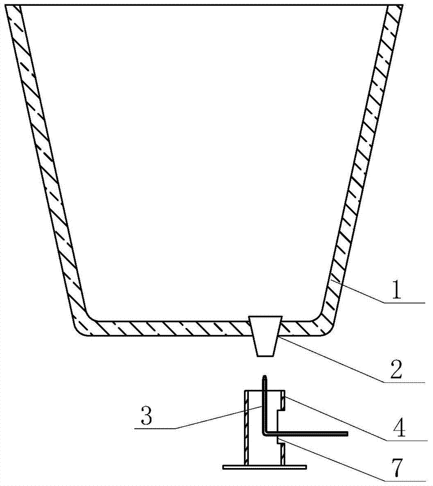 Anti-blasting baking method of fire clay for ladle mechanism