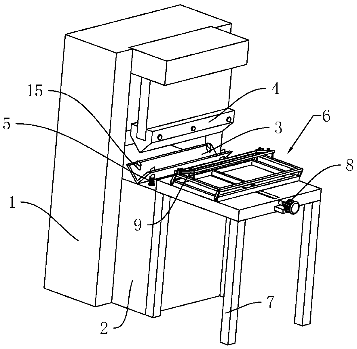 A bending machine that is convenient for loading and unloading