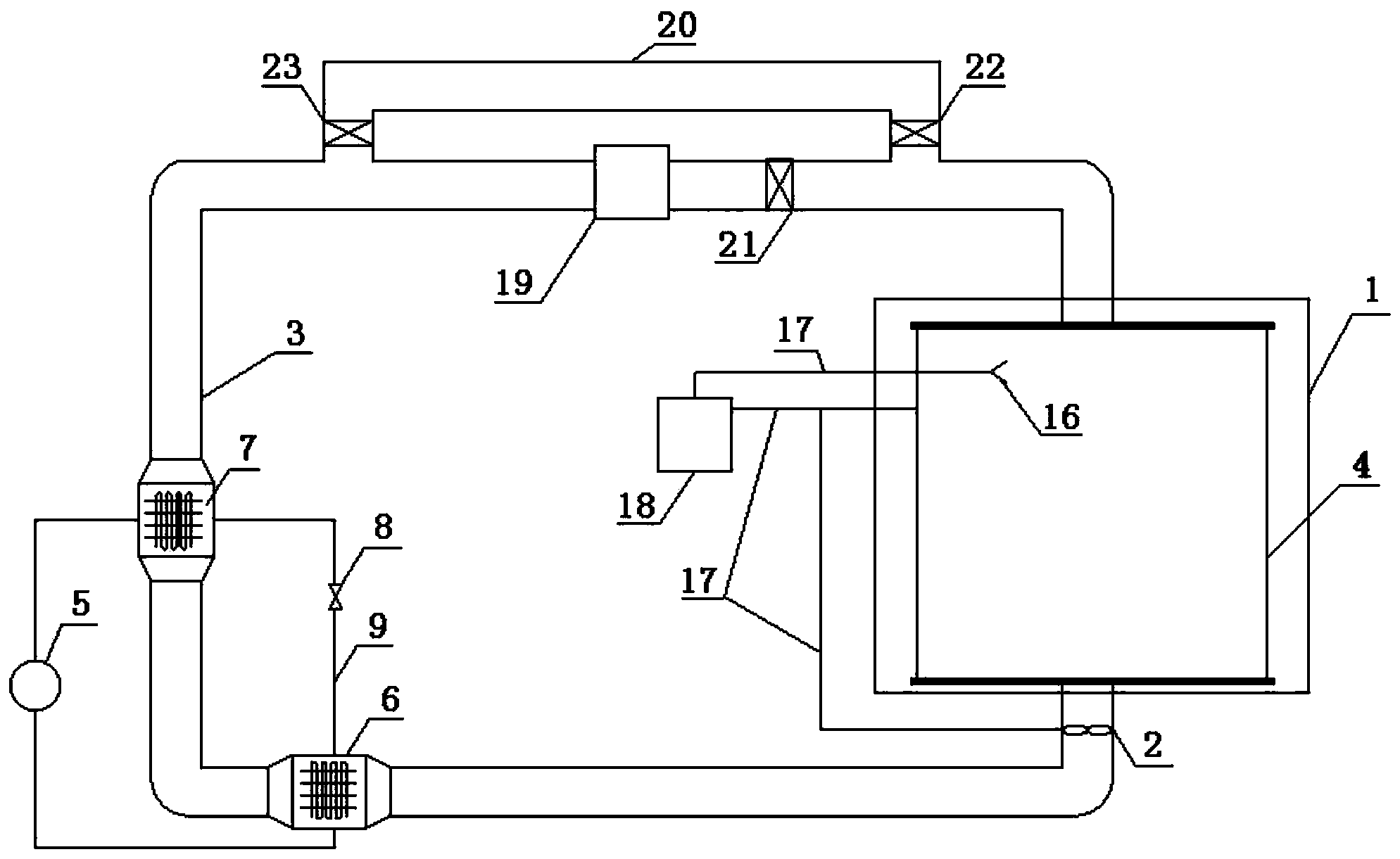 Spiral-flow type heat pump dryer