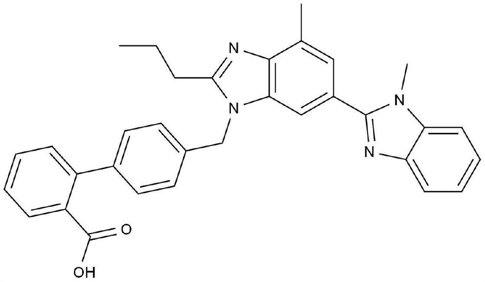 Telmisartan hydrochlorothiazide tablet and preparation method thereof