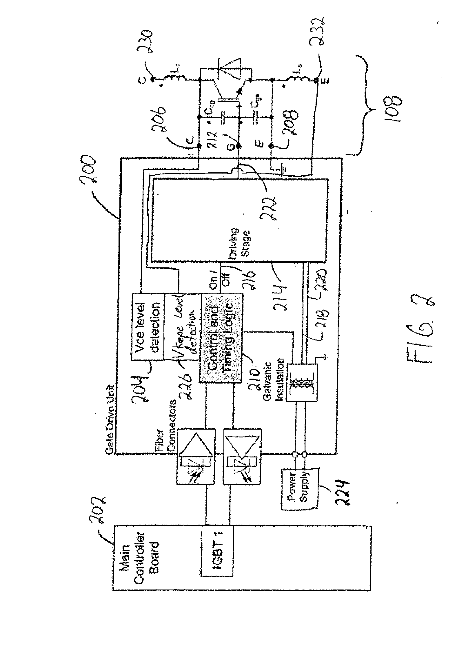 Gate drive unit and method for short circuit protection for a power switch