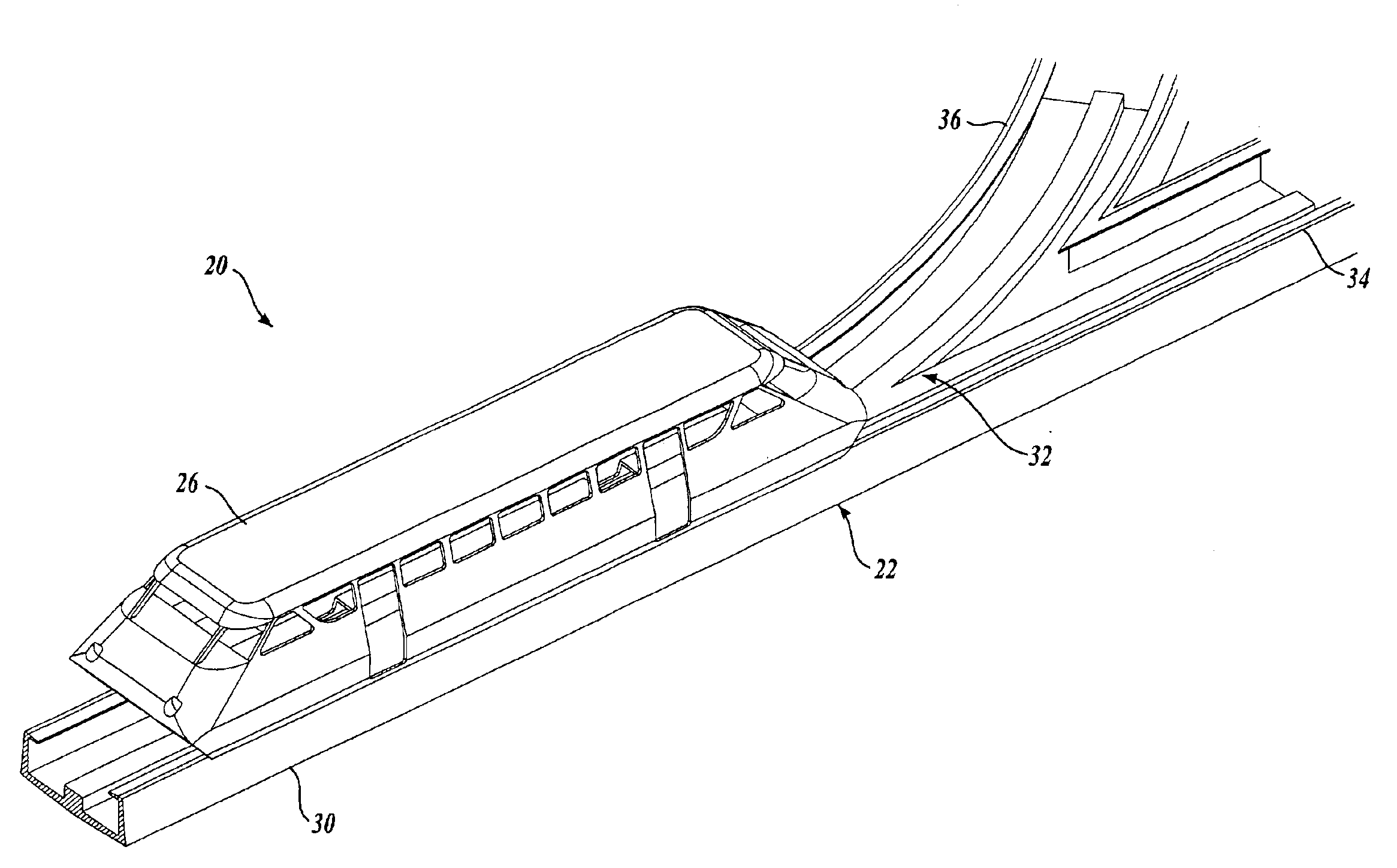 Guideway and vehicle for transportation system