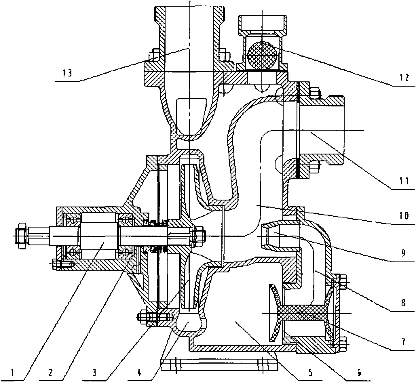 Fast self-priming jet-type centrifugal pump
