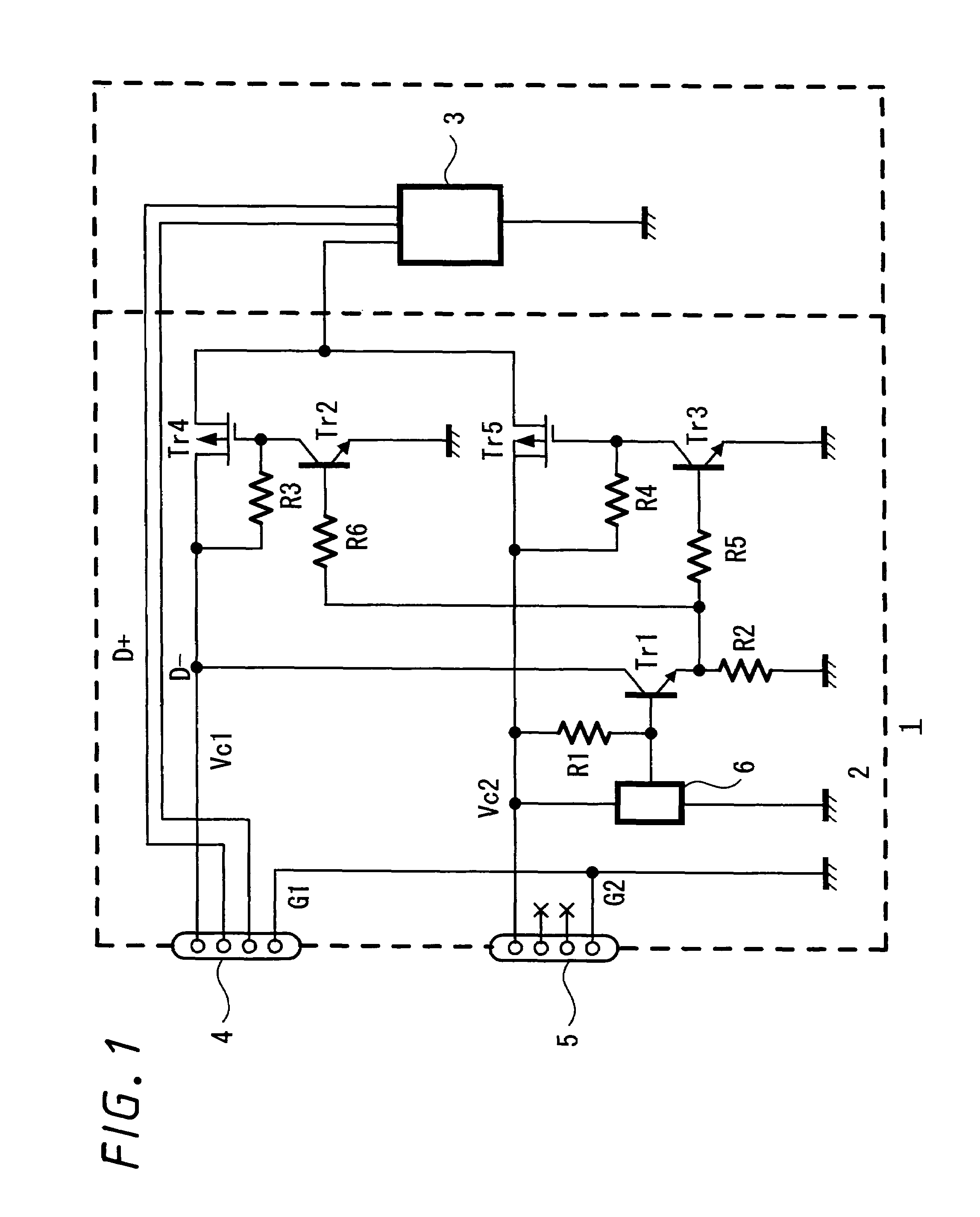 Electronic device including interface terminal and power supply cable connected thereto