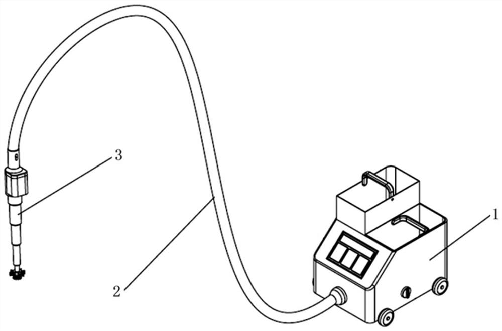 Portable automatic measuring cylinder cleaning device special for soil engineering and using method