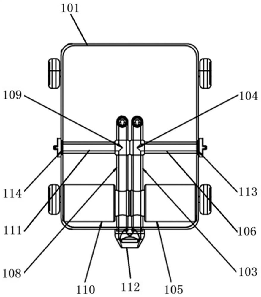 Portable automatic measuring cylinder cleaning device special for soil engineering and using method