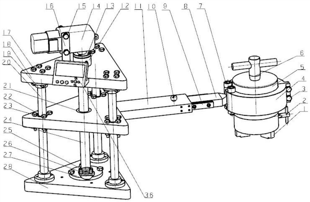 A metallographic sample preparation device