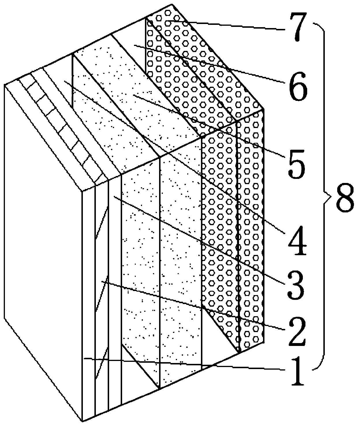 Sound absorption and insulation composite member and transformer