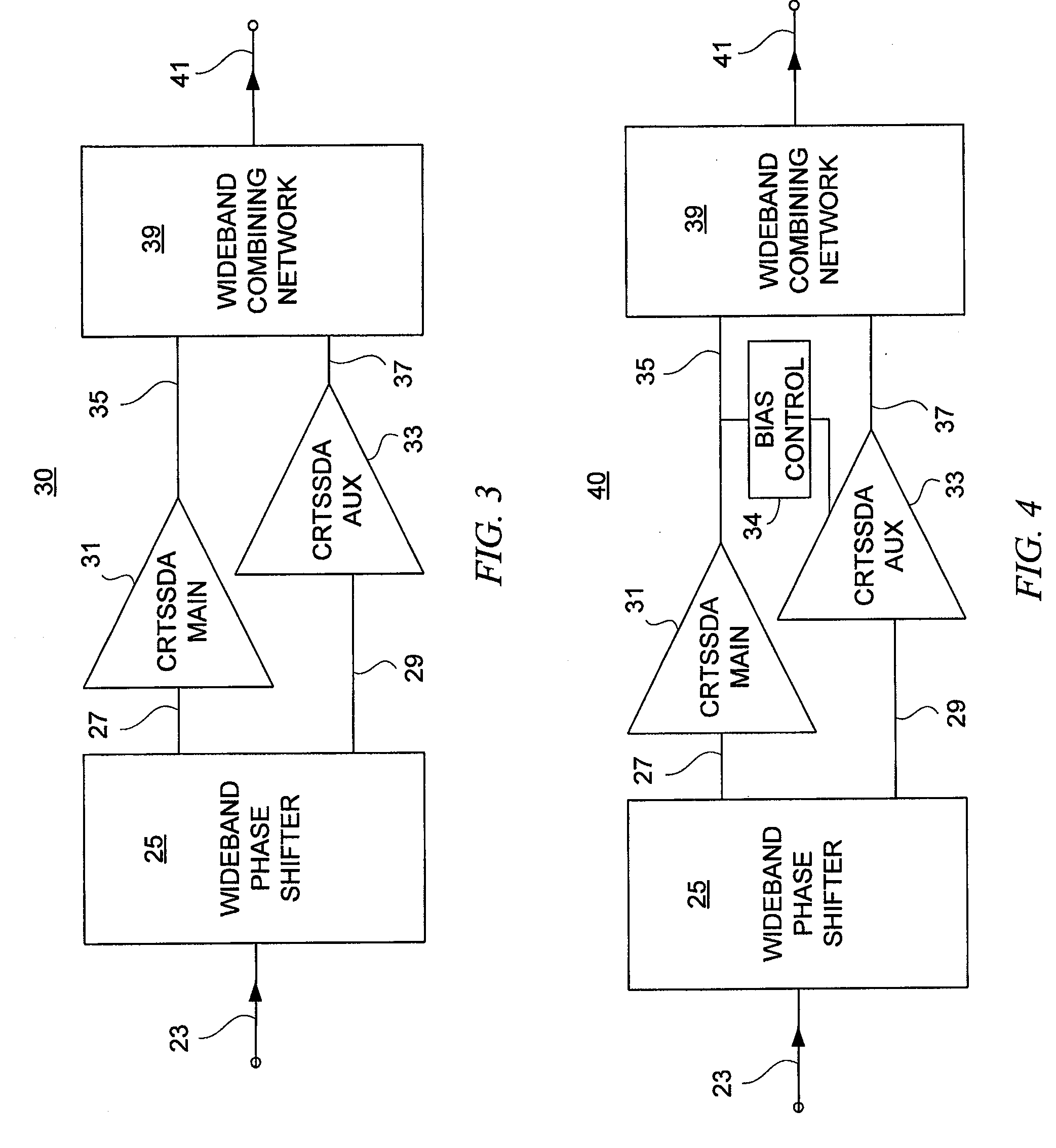 Distributed doherty amplifiers