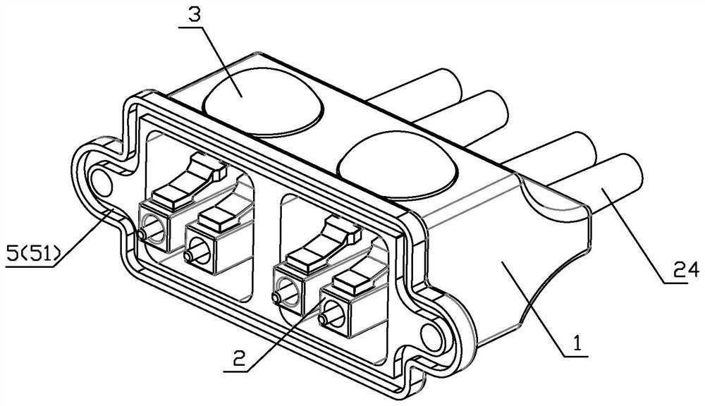 Waterproof structure capable of enabling SFP (Small Form-factor Pluggable) optical module to be used in humid environment