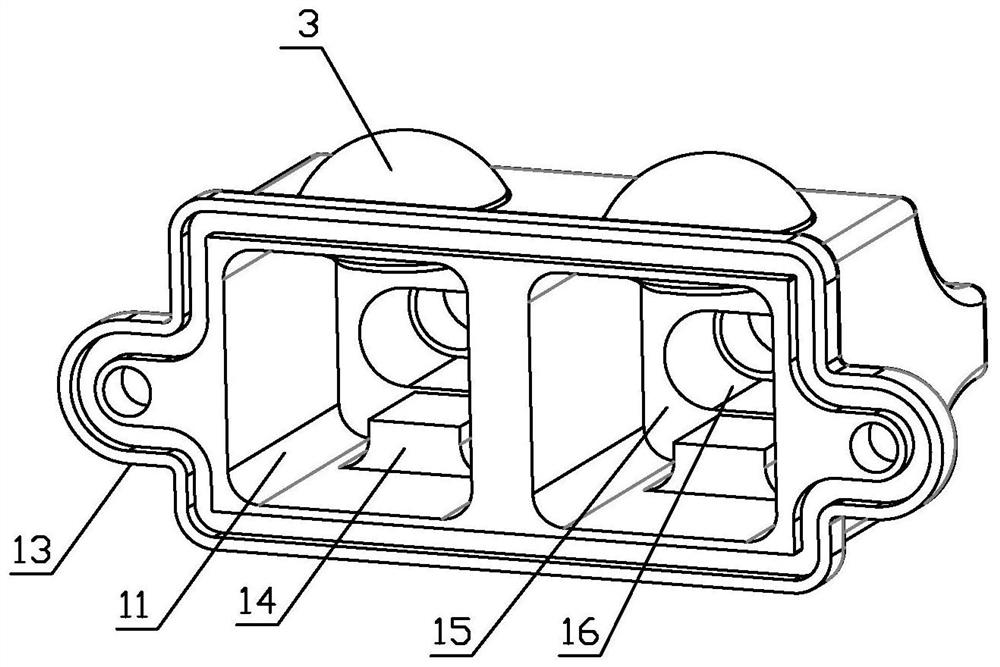 Waterproof structure capable of enabling SFP (Small Form-factor Pluggable) optical module to be used in humid environment