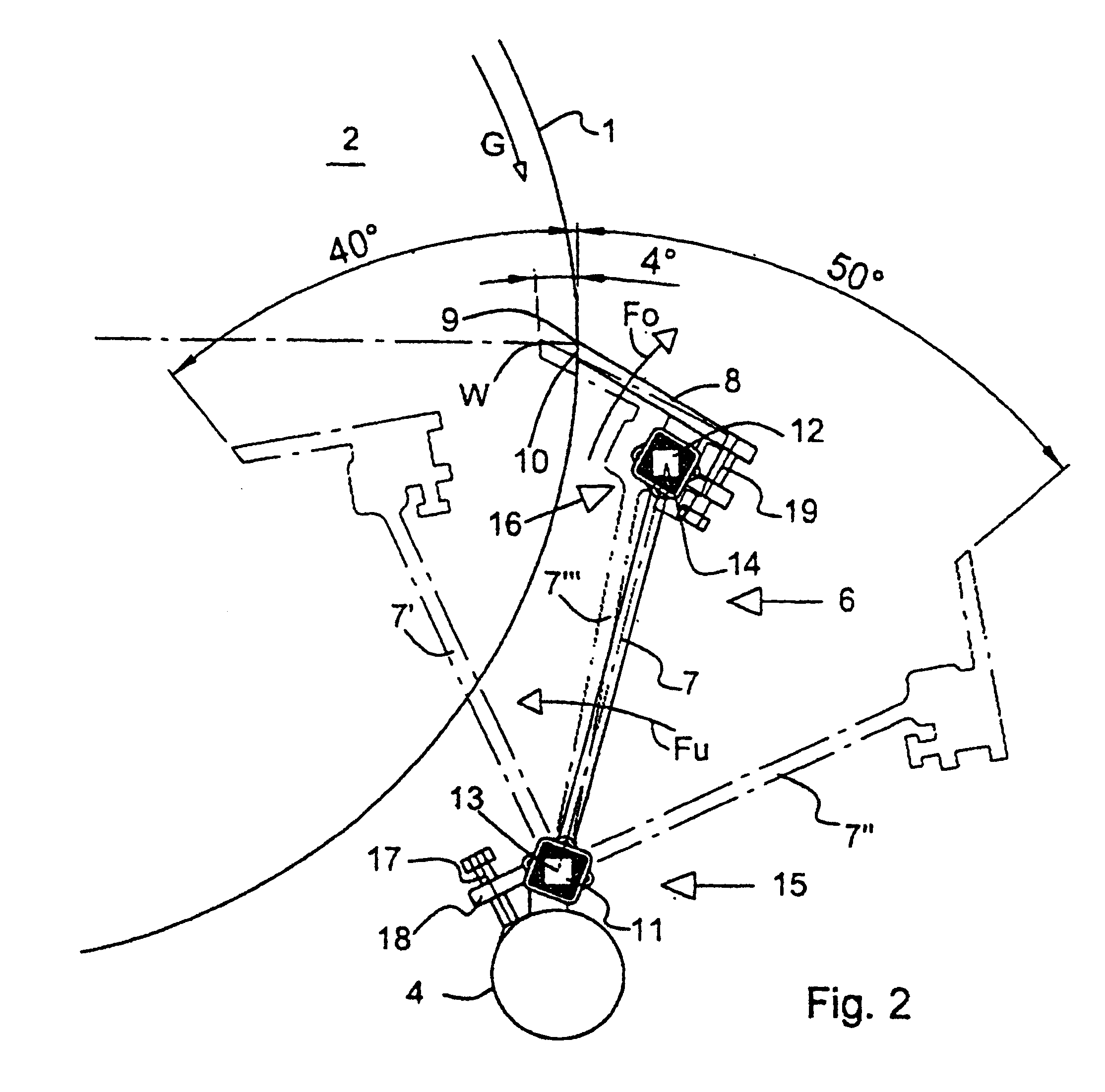 Stripping device for the return run area of conveyor belts