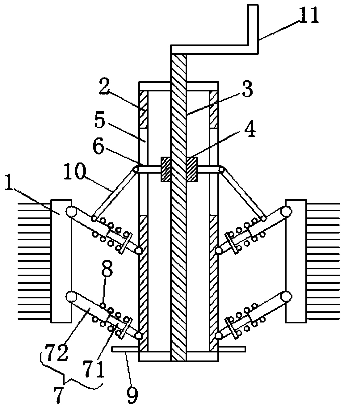 Washing brush for narrow-mouth bottle