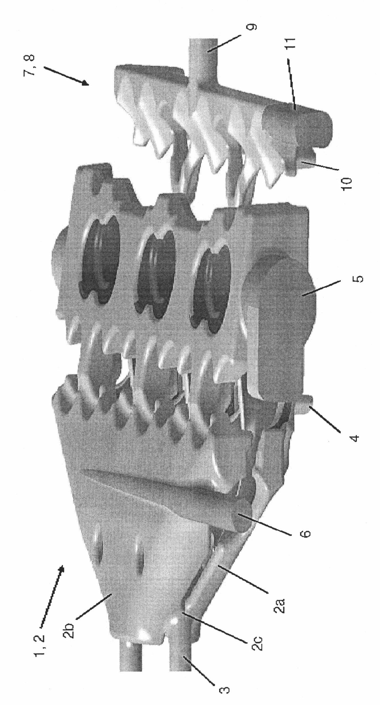 Internal combustion engine with liquid cooling