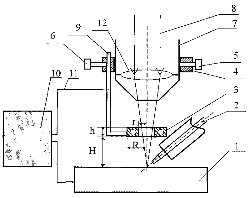 Laser-electric arc composite welding method through extra electric field