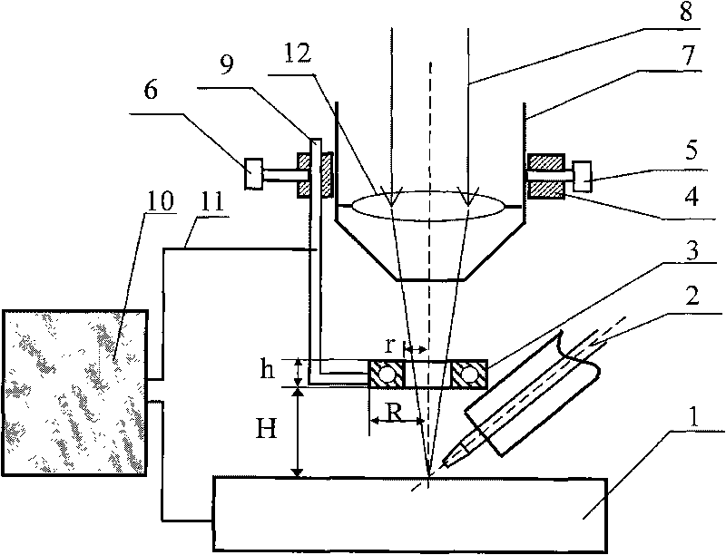 Laser-electric arc composite welding method through extra electric field