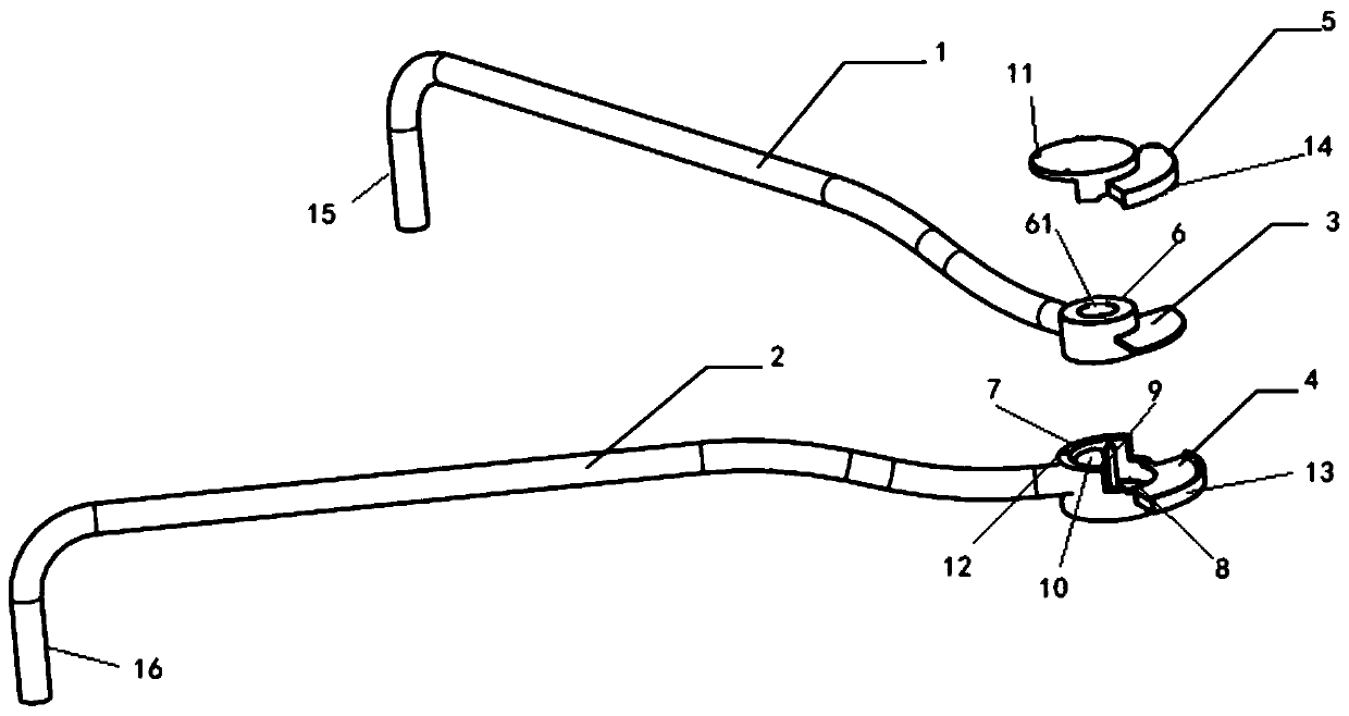 Car brake pad abrasion thickness detecting structure and car brake pad active returning structure