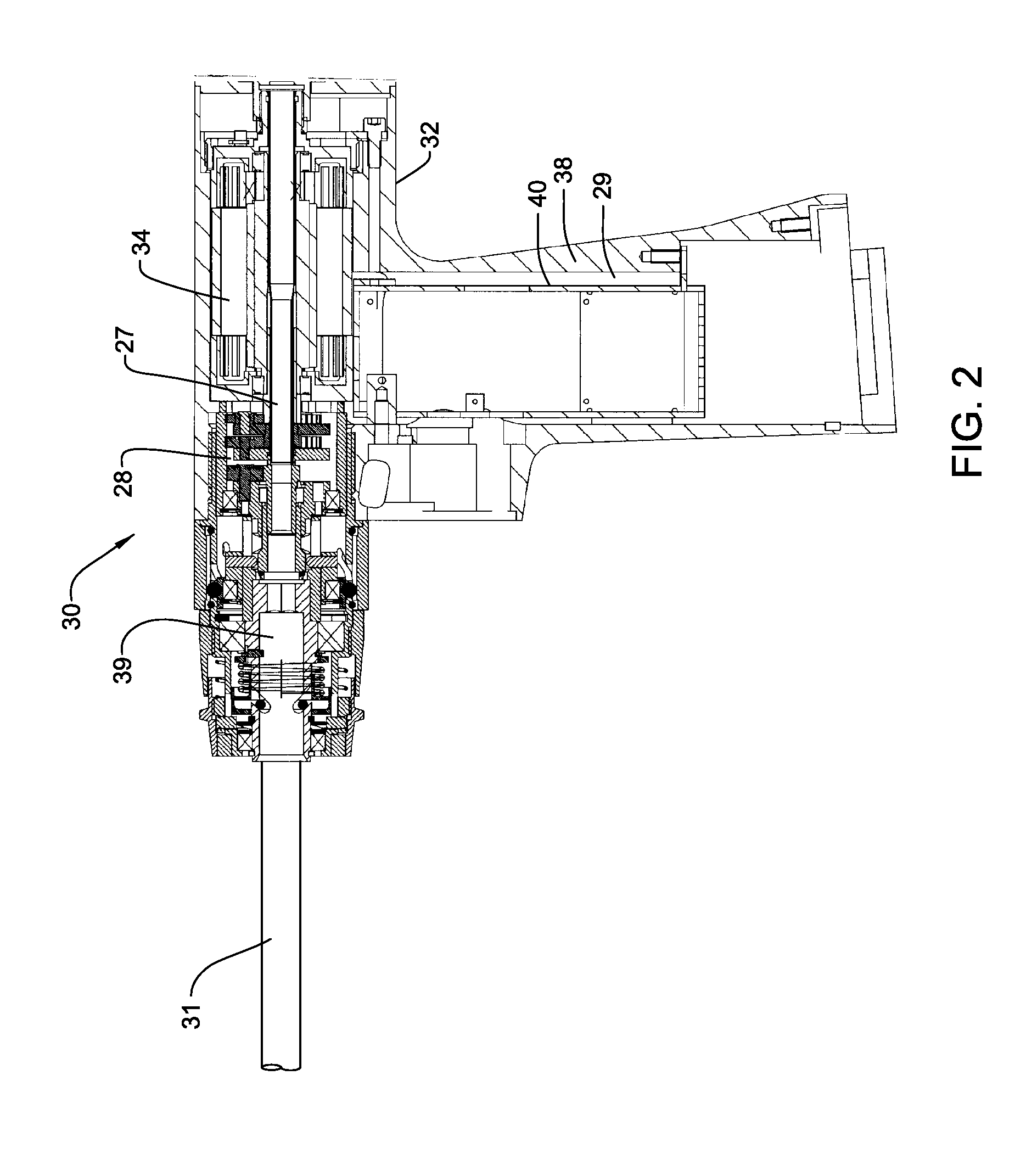 Powered surgical tool with a control module in a sealed housing, the housing having active seals for protecting internal components from the effects of sterilization