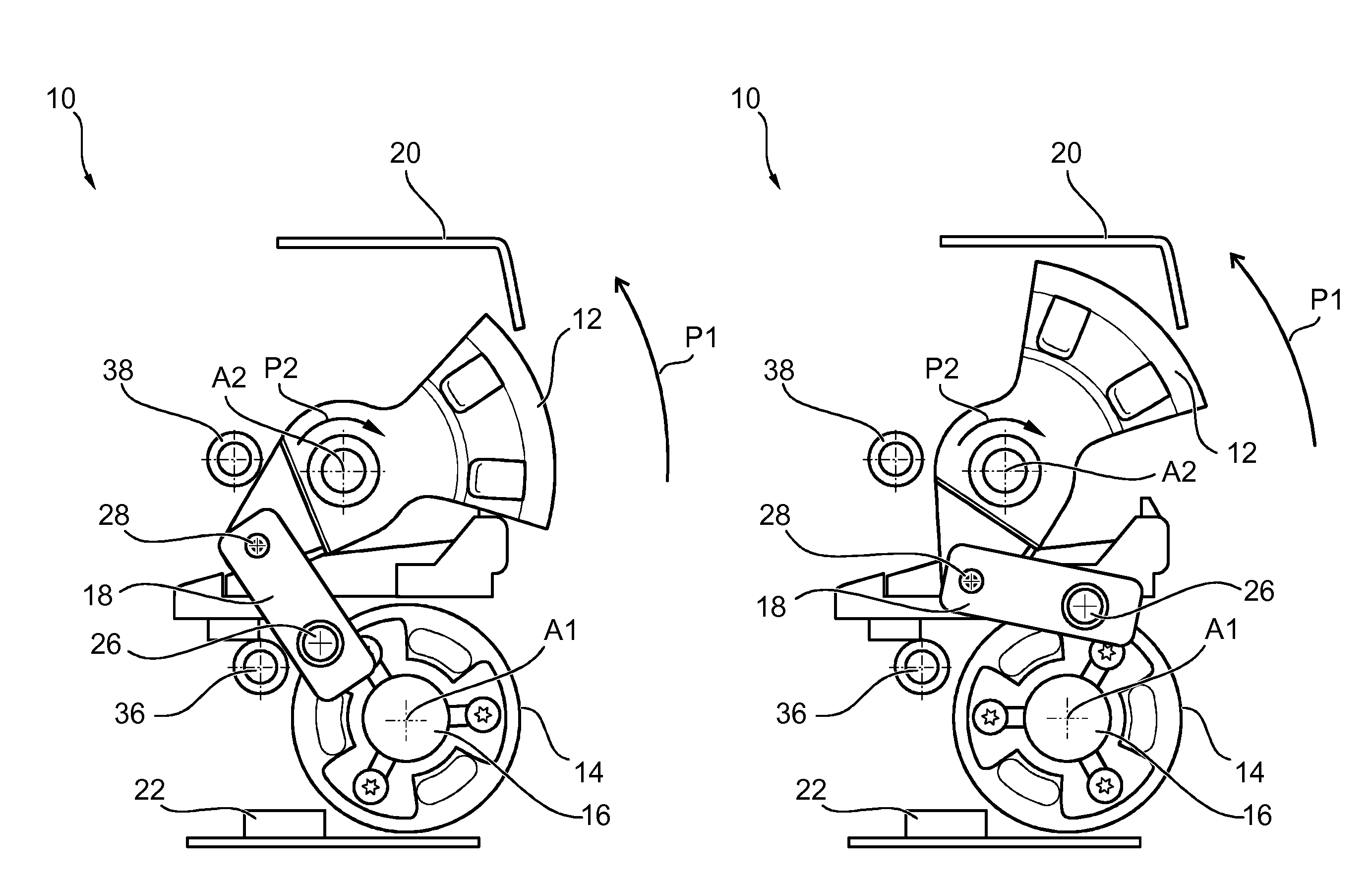 Arrangement for closing an opening for the output and/or input of notes of an automated teller machine