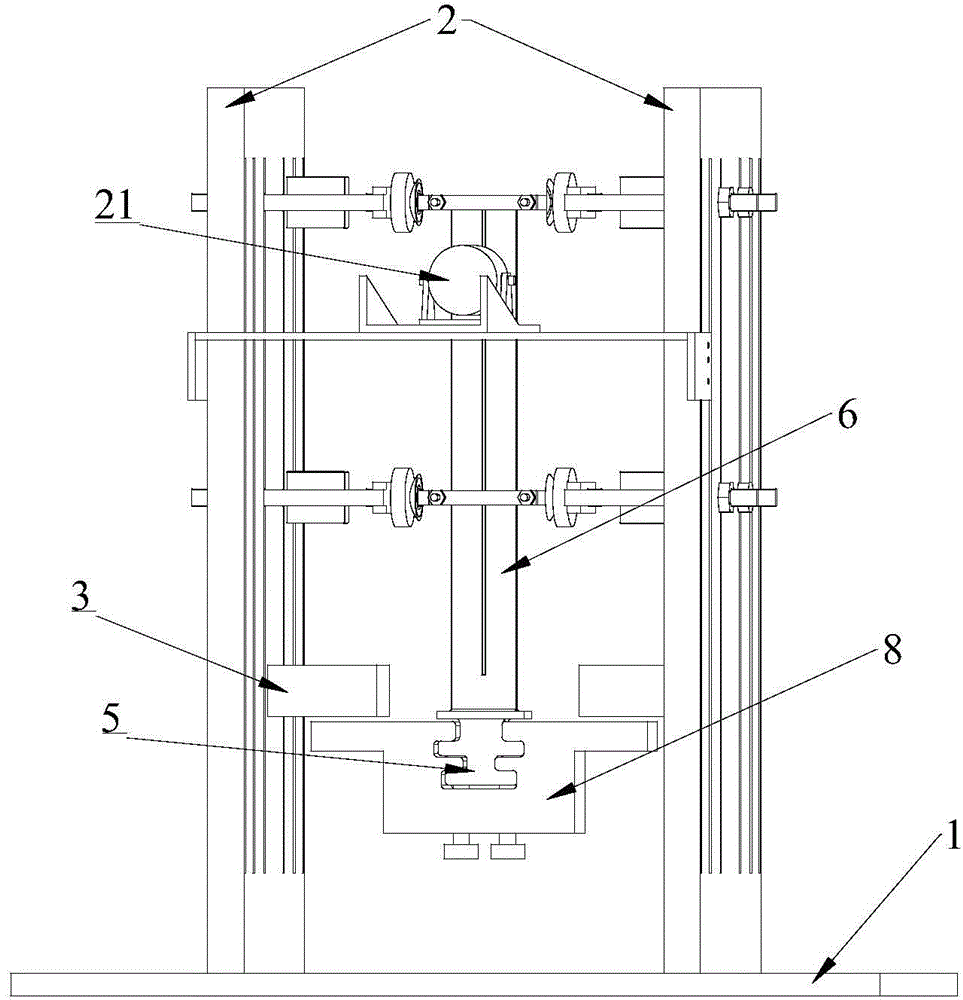 Damping-structure-optimized blade testing experiment table and experimental method thereof