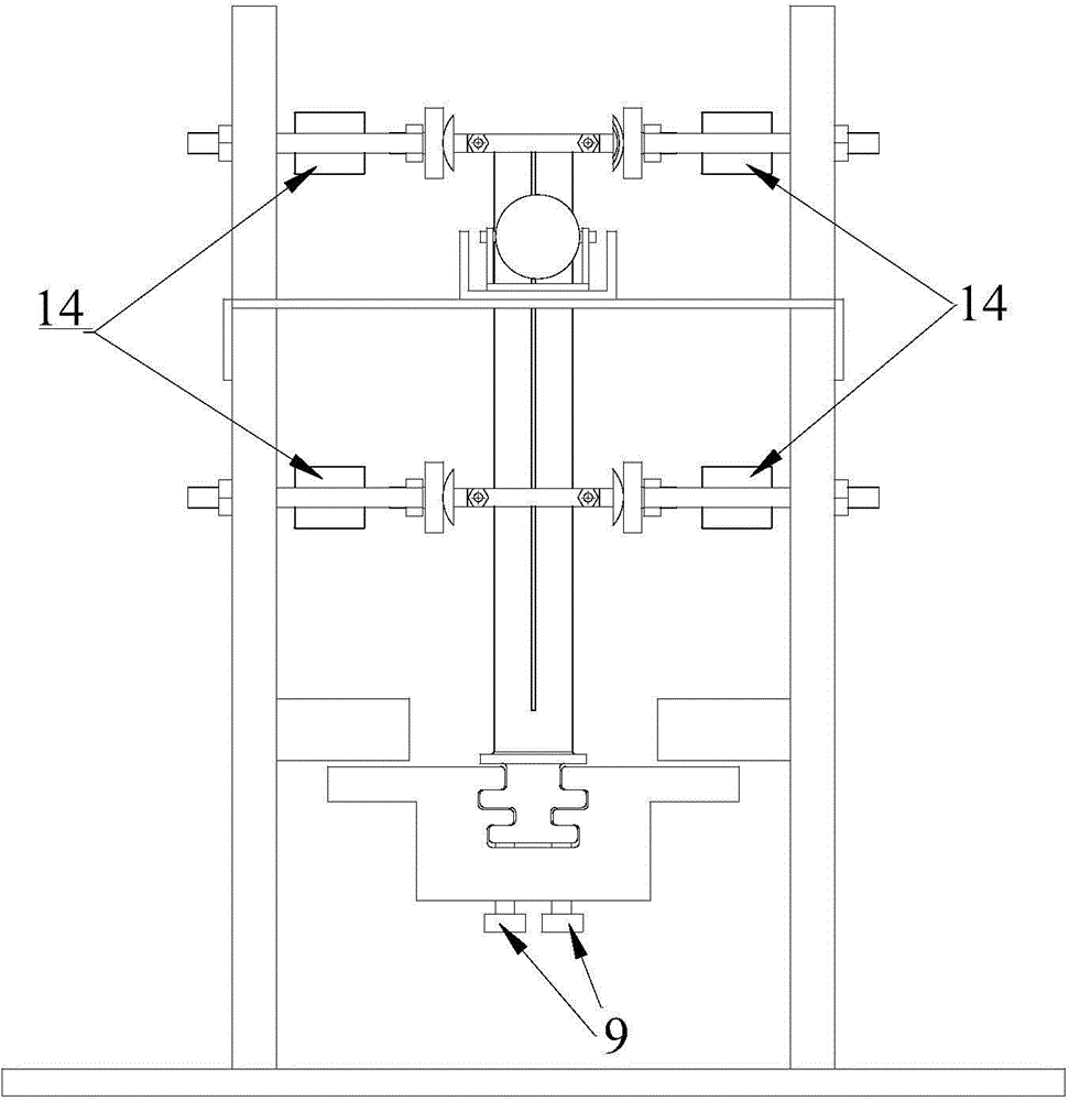 Damping-structure-optimized blade testing experiment table and experimental method thereof