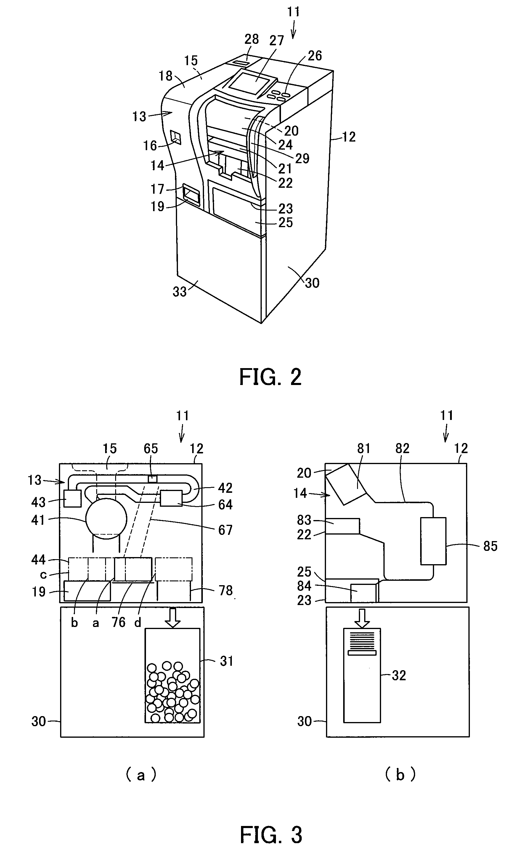 Coin processing method and coin processing unit