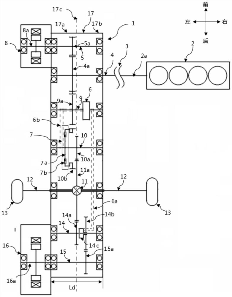 Driving device of hybrid power vehicle