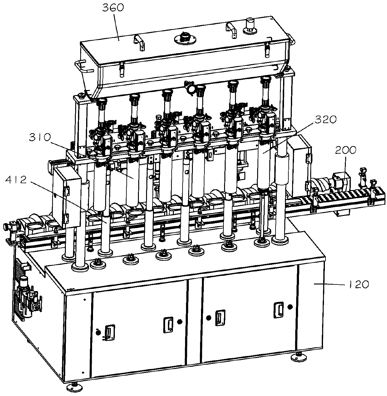 Filling system of burnt ice cream