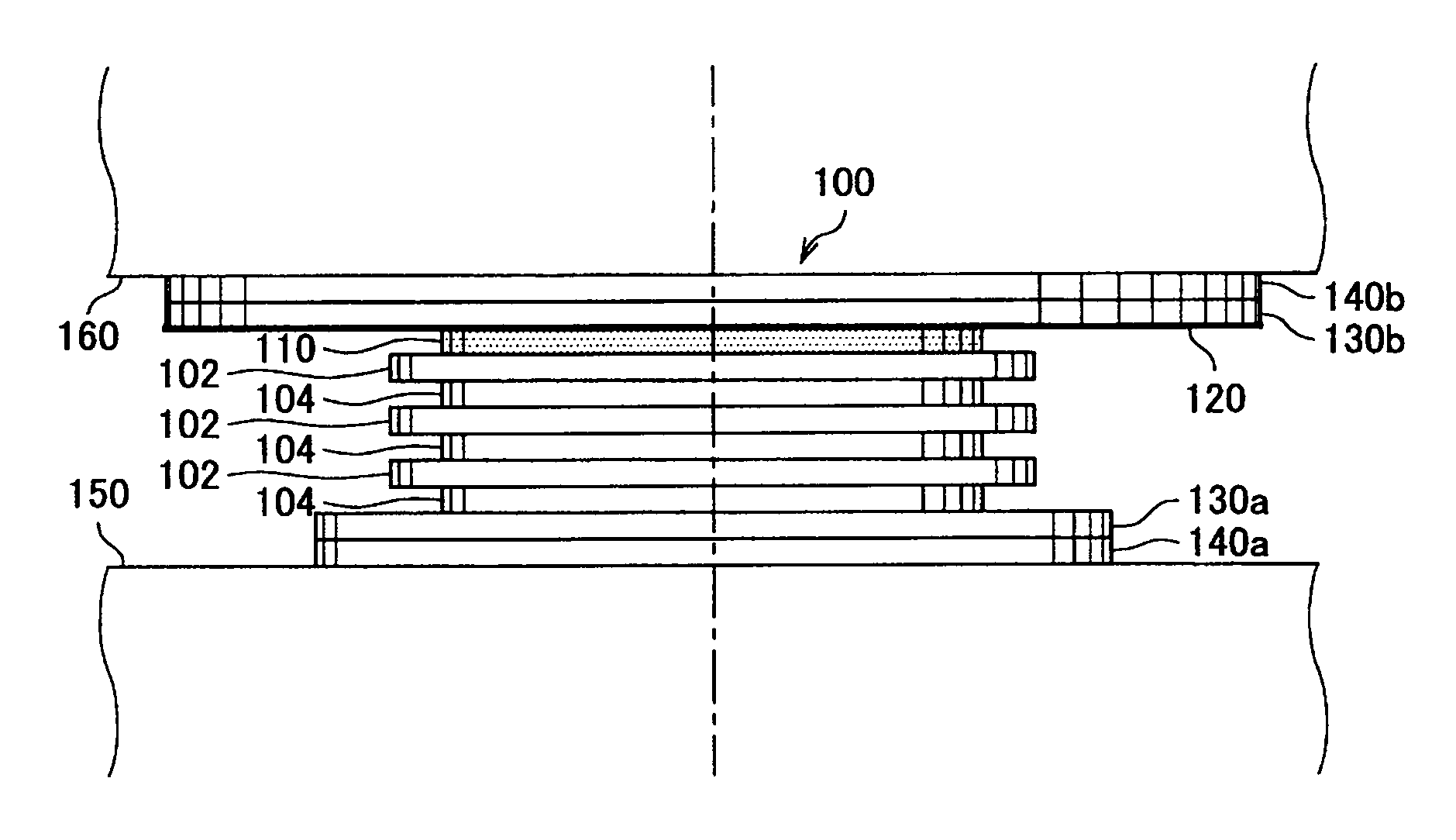 Sliding-type laminated plate bearing and structure