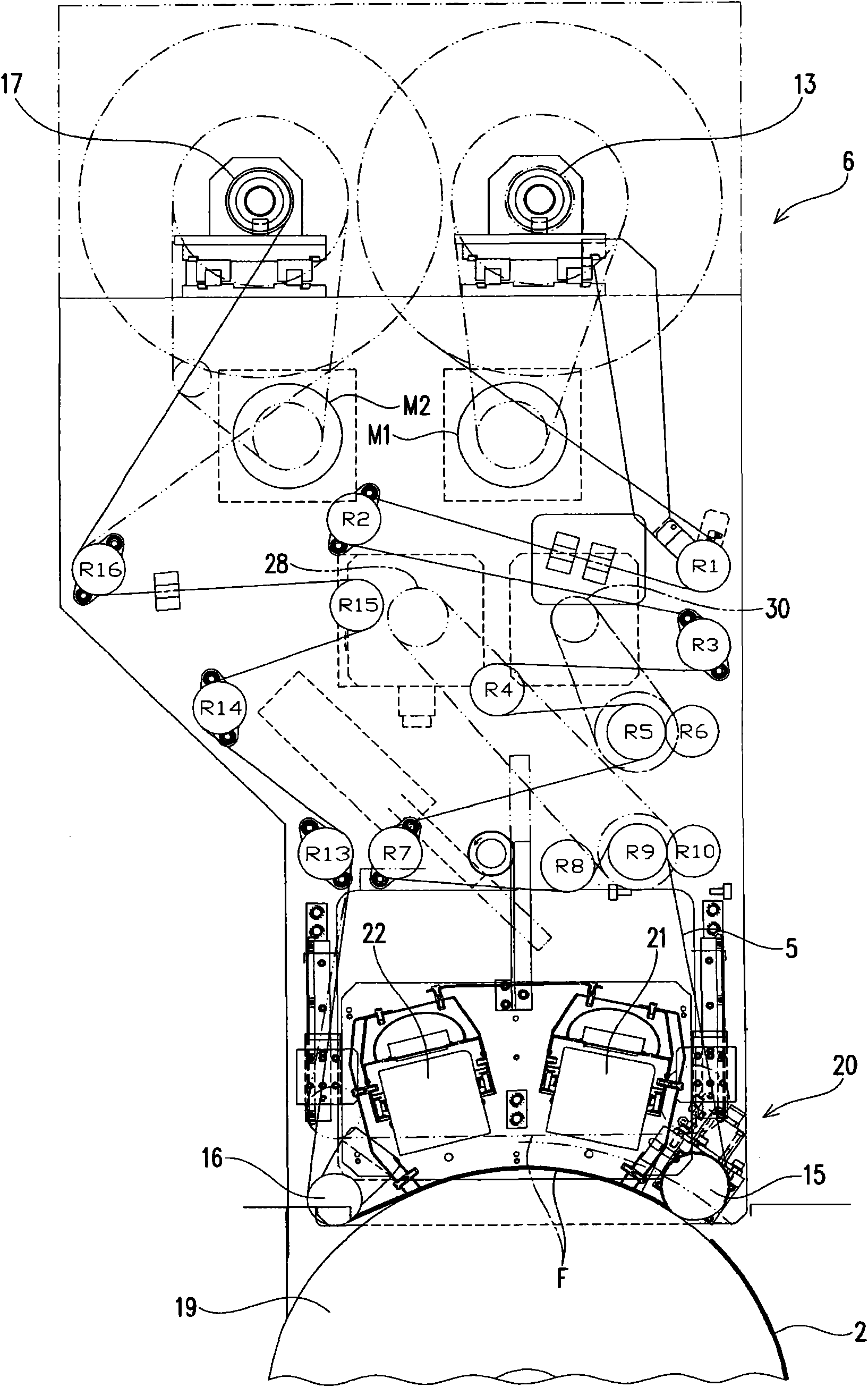 Transfer device and transfer method for printed sheets of paper