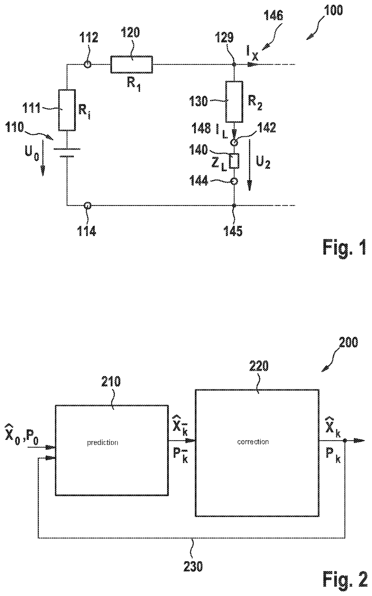Method for determining an electrical variable