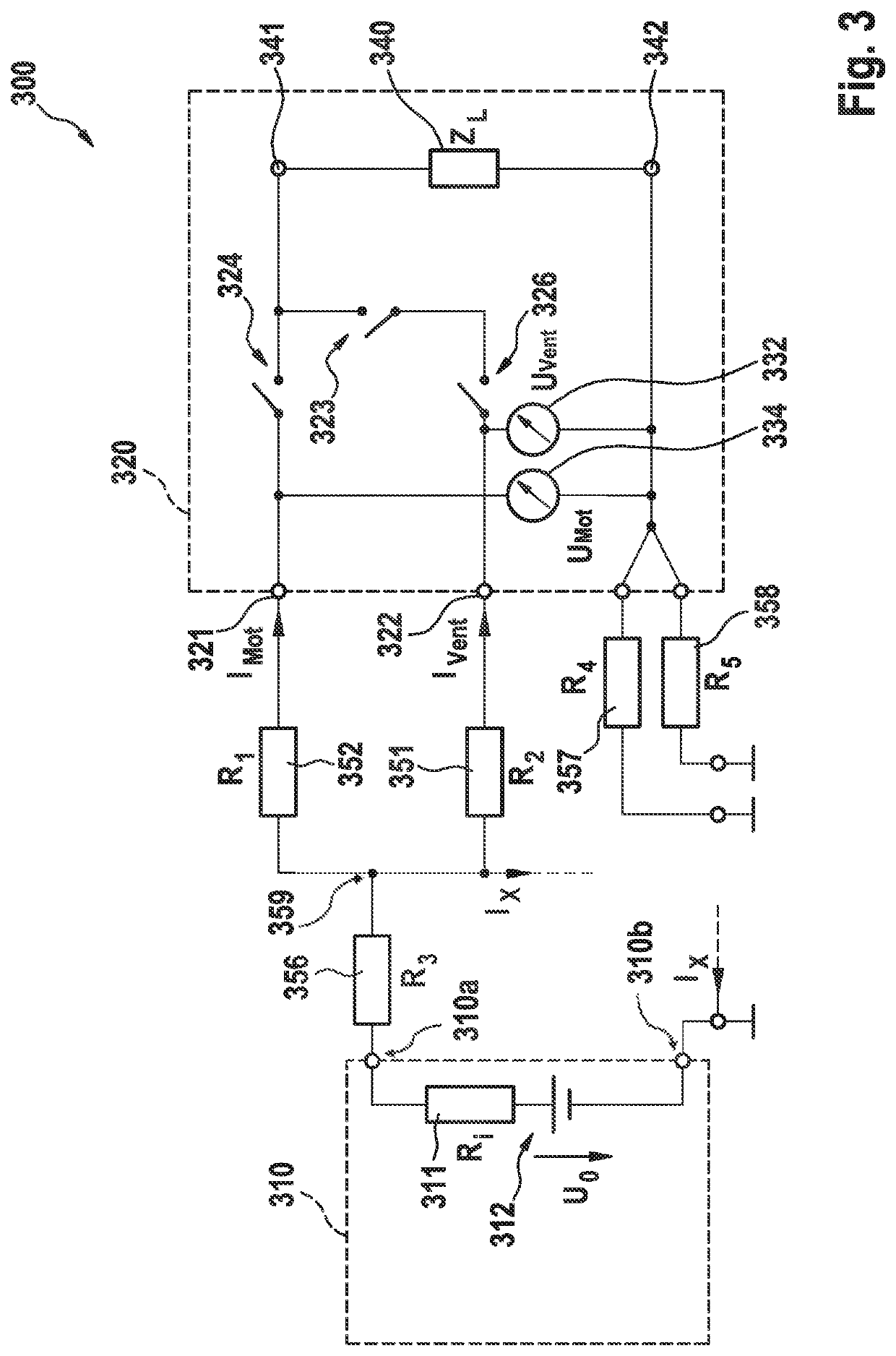 Method for determining an electrical variable