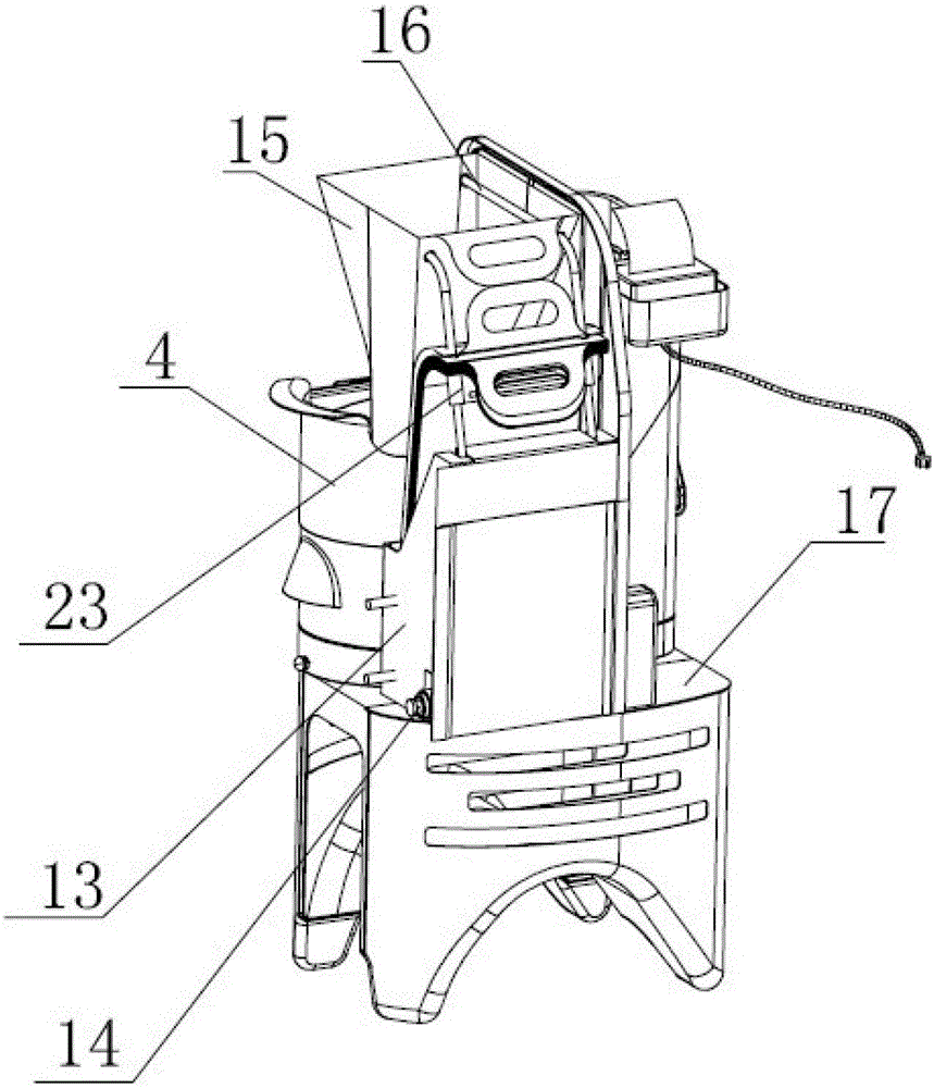 A portable garbage collection device that can wash hands