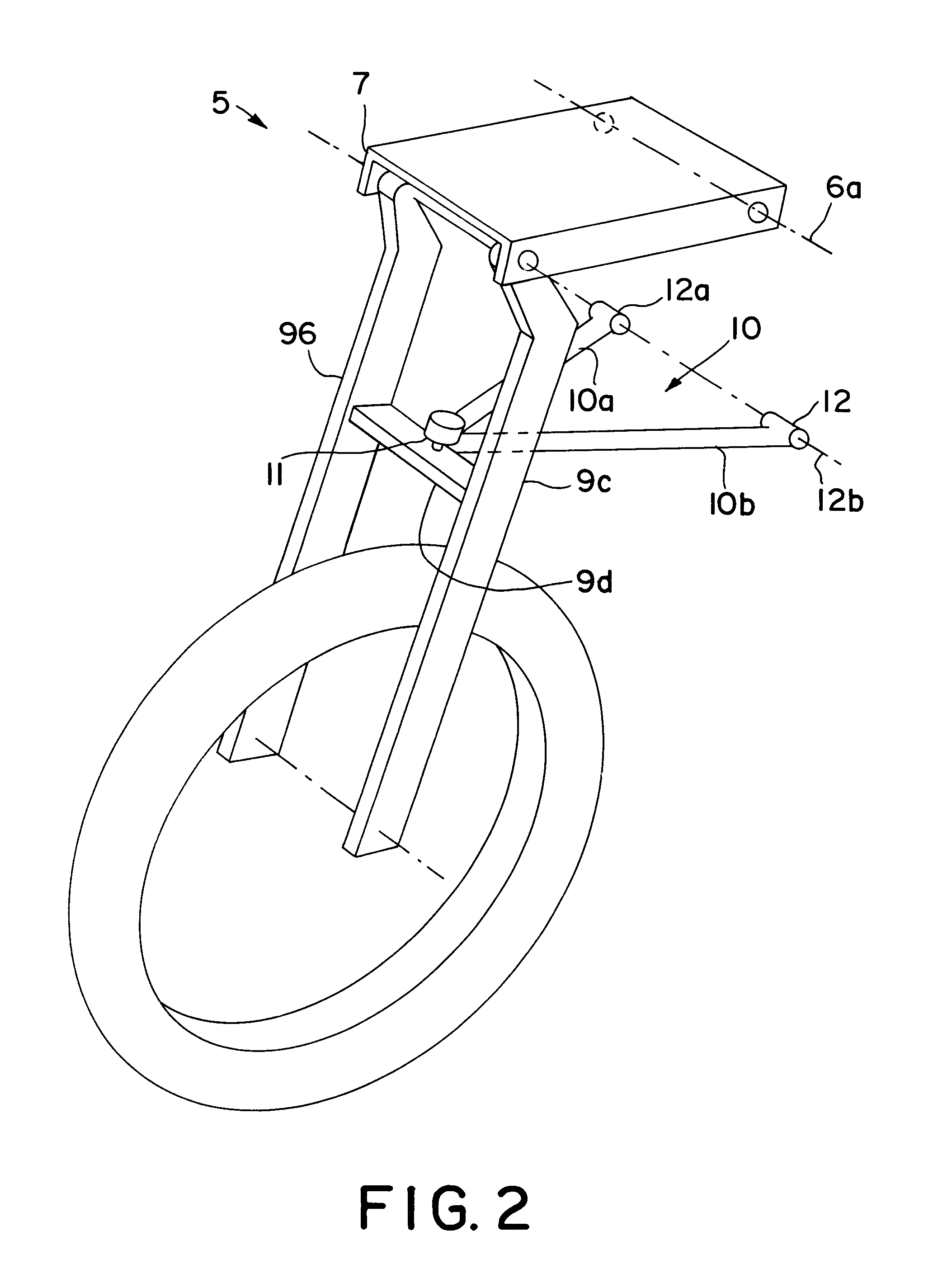 Front wheel suspension for preferably a motorcycle