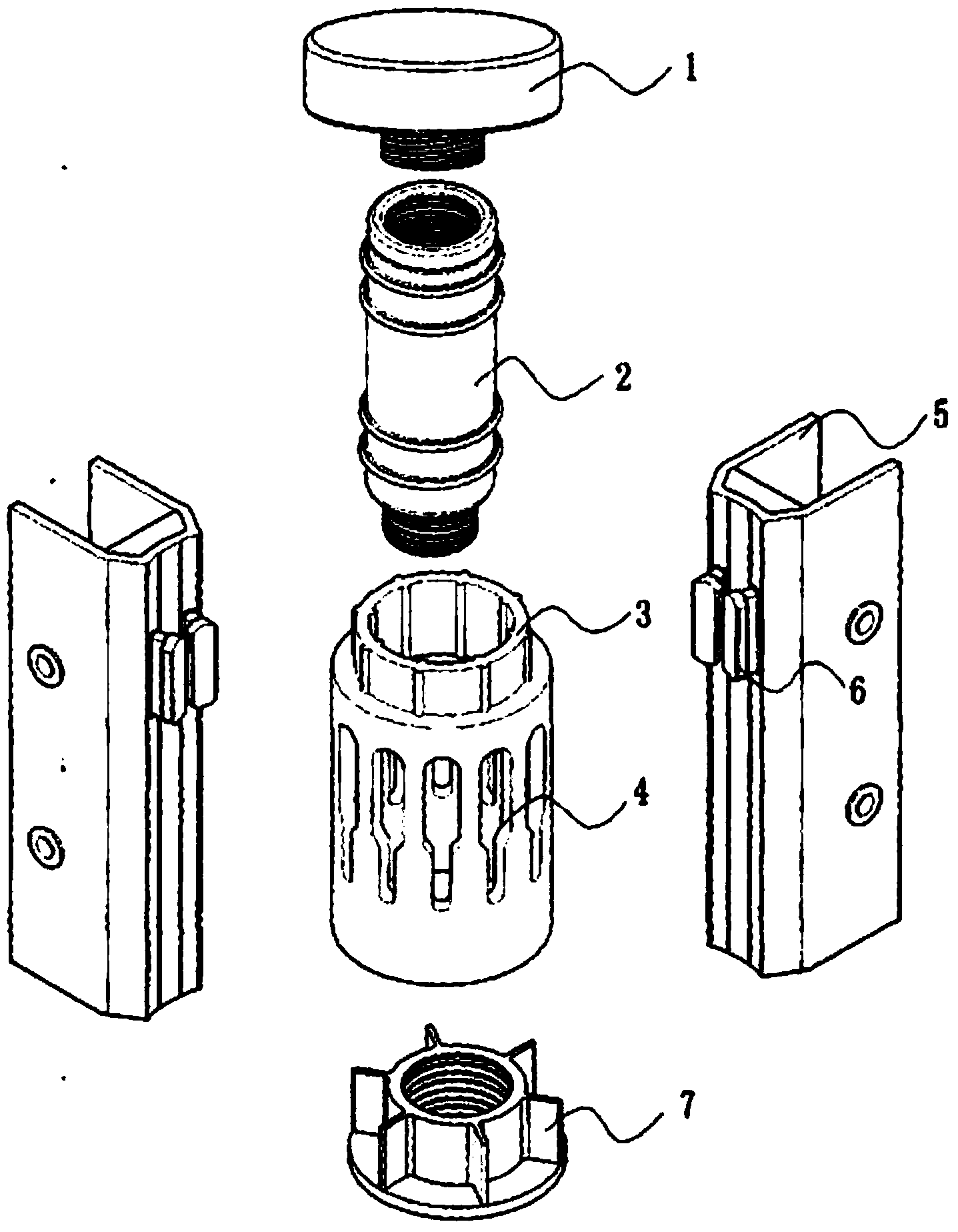 Modularized combined box body and connecting component thereof