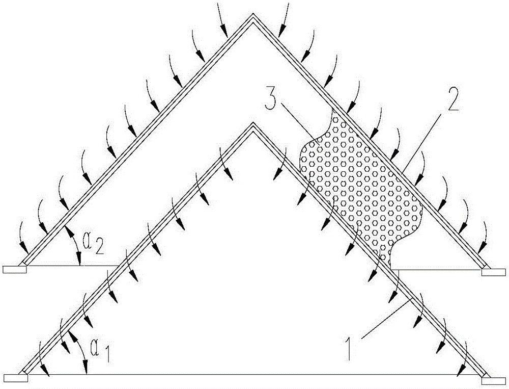 Particle bed layer support structure and axial-radial reactor