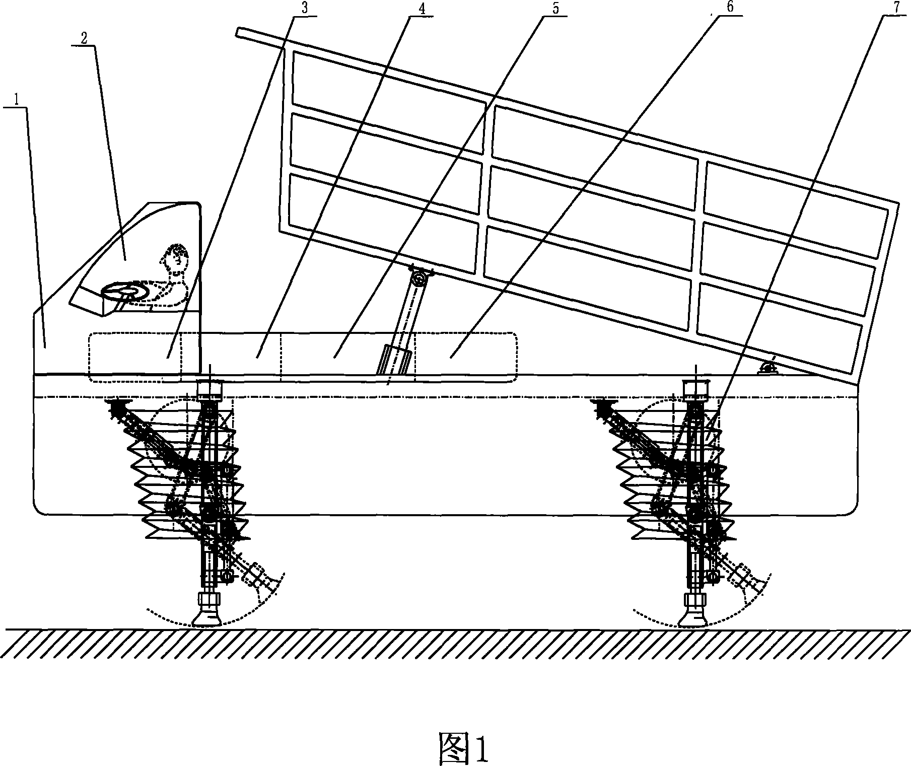 Double-leg single-support hydraulic walking equipment and walking vehicle