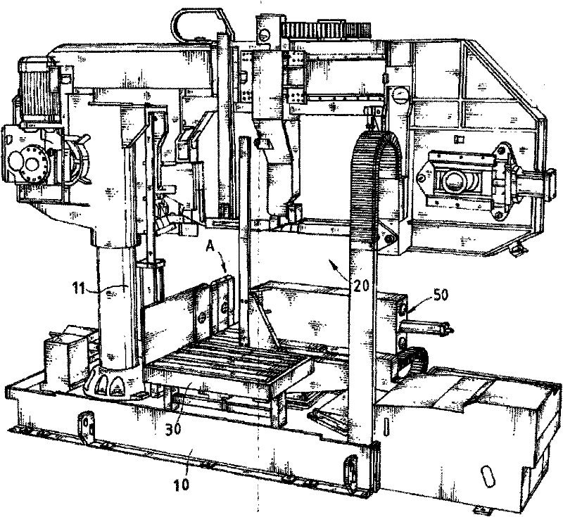 Improved clamp structure of band sawing machine