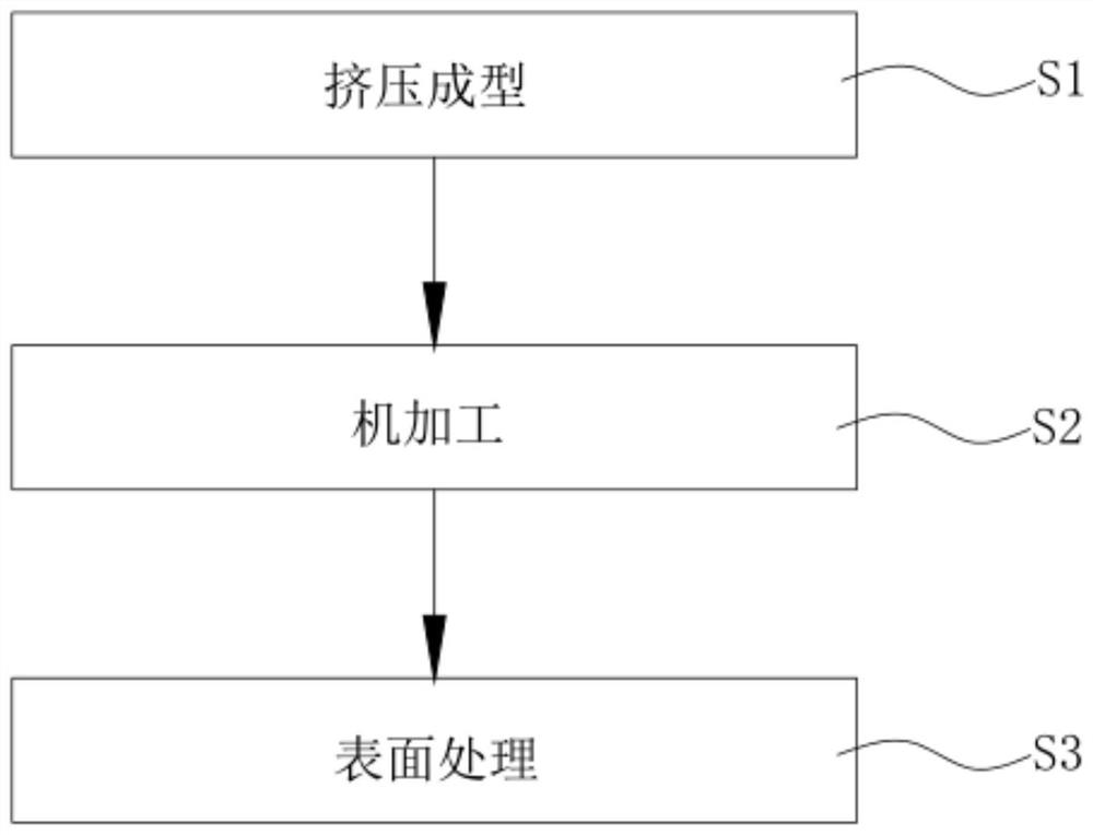 One-piece aluminum alloy hanging buckle with rounded edges and preparation method thereof