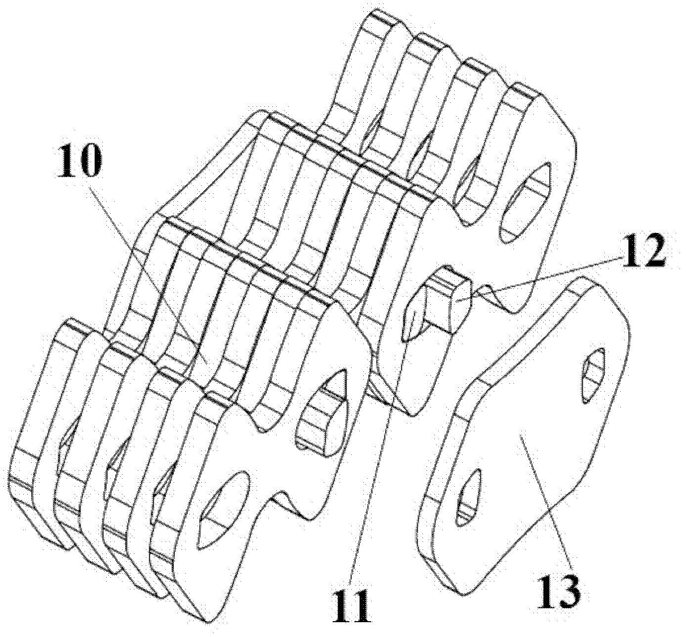 Pitch-varying two-sided internal and external composite-meshing silent chain transmission system