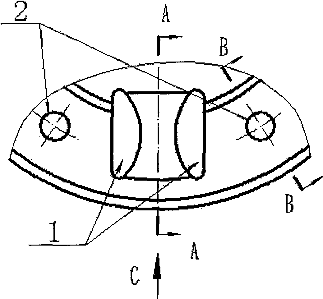 Method for stiffening the structure strength of clutch driven disk vibration reduction disk and making reasonable distribution of the strength