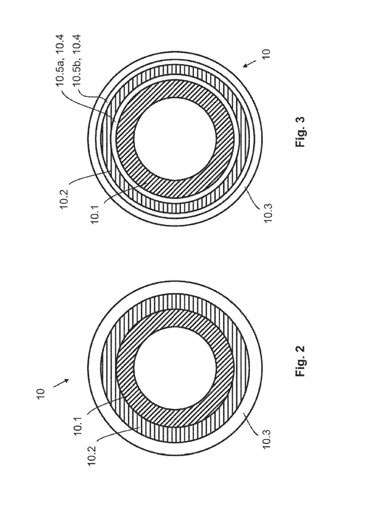 Base body for receiving a print image structure