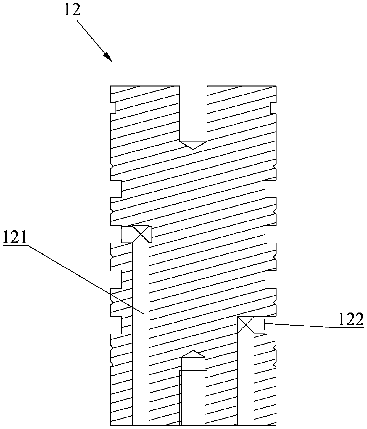 A multi-nozzle nozzle droplet spraying device