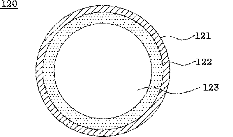 Hollow fiber membrane for humidifier and method for manufacturing the same