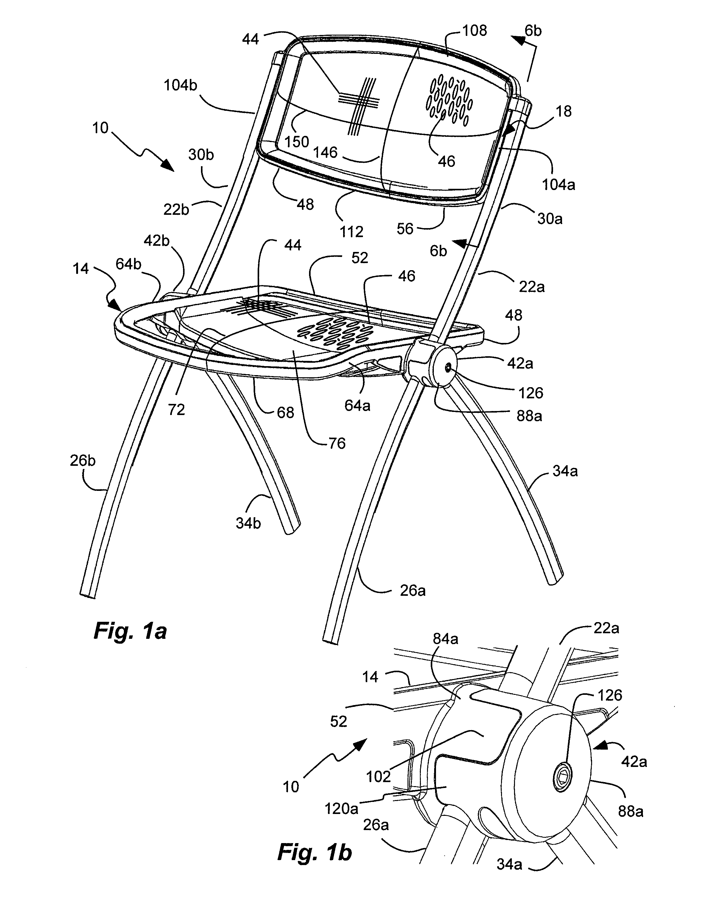 Clamping joint for a chair