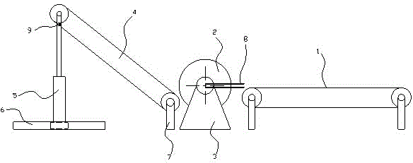 Guiding device for aluminum plate